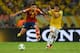 RIO DE JANEIRO, BRAZIL - JUNE 30: Jesus Navas of Spain competes with Neymar of Brazil during the FIFA Confederations Cup Brazil 2013 Final match between Brazil and Spain at Maracana on June 30, 2013 in Rio de Janeiro, Brazil. (Photo by Laurence Griffiths/Getty Images)