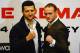 LONDON, ENGLAND - MARCH 10: Carl Froch and George Groves go head to head during a Press Conference at Wembley Stadium on March 10, 2014 in London, England. (Photo by Laurence Griffiths/Getty Images)
