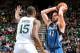 SALT LAKE CITY, UT - JANUARY 2: Kevin Love #42 of the Minnesota Timberwolves looks to pass the ball against Derrick Favors #15 of the Utah Jazz at Energy Solutions Arena on January 2, 2013 in Salt Lake City, Utah. NOTE TO USER: User expressly acknowledges and agrees that, by downloading and or using this photograph, user is consenting to the terms and conditions of the Getty Images License Agreement. Mandatory Copyright Notice: Copyright 2013 NBAE (Photo by Melissa Majchrzak/NBAE via Getty Images)