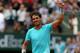 PARIS, FRANCE - MAY 29: Rafael Nadal of Spain celebrates victory in his men's singles match against dominic thiem of Austria on day five of the French Open at Roland Garros on May 29, 2014 in Paris, France. (Photo by Matthew Stockman/Getty Images)