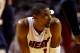 MIAMI, FL - MAY 26: Chris Bosh #1 of the Miami Heat looks on against the Indiana Pacers during Game Four of the Eastern Conference Finals of the 2014 NBA Playoffs at American Airlines Arena on May 26, 2014 in Miami, Florida. NOTE TO USER: User expressly acknowledges and agrees that, by downloading and or using this photograph, User is consenting to the terms and conditions of the Getty Images License Agreement. (Photo by Mike Ehrmann/Getty Images)