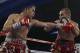 Nonito Donaire, left, lands a punch on Vic Darchinyan during round 4 of their featherweight rematch, Saturday, Nov. 9, 2013, in Corpus Christi, Texas. (AP Photo/Eric Gay)