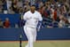TORONTO, CANADA - MAY 29: Edwin Encarnacion #10 of the Toronto Blue Jays reacts after hitting his second home run of the game, a two-run shot, in the sixth inning during MLB game action against the Kansas City Royals on May 29, 2014 at Rogers Centre in Toronto, Ontario, Canada. (Photo by Tom Szczerbowski/Getty Images)