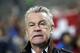 Switzerland's national soccer team coach Hitzfeld Ottmar stands before their friendly soccer match against South Korea at Seoul World Cup Stadium in Seoul, South Korea, Friday, Nov. 15, 2013. (AP Photo/Lee Jin-man)