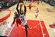 CHICAGO, IL - APRIL 29: Taj Gibson #22 of the Chicago Bulls dunks against the Washington Wizards in Game 5 of the Eastern Conference Quarterfinals in the 2014 NBA Playoffs on April 29, 2014 at the United Center in Chicago, Illinois. NOTE TO USER: User expressly acknowledges and agrees that, by downloading and/or using this photograph, user is consenting to the terms and conditions of the Getty Images License Agreement. Mandatory Copyright Notice: Copyright 2014 NBAE (Photo by Gary Dineen/NBAE via Getty Images)
