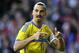 Sweden's Zlatan Ibrahimovic, gestures during the friendly soccer match against Denmark in Copenhagen on Wednesday, May 28, 2014. (AP Photo/POLFOTO, Jens Dresling) DENMARK OUT