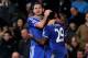 LONDON, ENGLAND - NOVEMBER 09: Samuel Eto'o (R) of Chelsea is congratulated by teammate Frank Lampard after scoring the opening goal during the Barclays Premier League match between Chelsea and West Bromwich Albion at Stamford Bridge on November 9, 2013 in London, England. (Photo by Ian Walton/Getty Images)