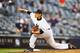 NEW YORK, NY - MAY 31: Masahiro Tanaka #19 of the New York Yankees pitches against the Minnesota Twins in the fifth inning during their game at Yankee Stadium on May 31, 2014 in the Bronx borough of New York City. (Photo by Al Bello/Getty Images)