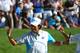 DUBLIN, OH - JUNE 01: Hideki Matsuyama of Japan celebrates after winning the Memorial Tournament presented by Nationwide Insurance in a playoff with Kevin Na at Muirfield Village Golf Club on June 1, 2014 in Dublin, Ohio. (Photo by Andy Lyons/Getty Images)
