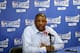 Los Angeles Clippers head coach Doc Rivers, right, answers questions during a pregame news conference before Game 4 of an opening-round NBA basketball playoff series against the Golden State Warriors on Sunday, April 27, 2014, in Oakland, Calif. (AP Photo/Marcio Jose Sanchez)