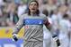 Hoffenheim goalkeeper Tim Wiese reacts after he receives the first goal during the German first division Bundesliga soccer match between Borussia Moenchengladbach and 1899 Hoffenheim in Moenchengladbach, Germany, Saturday, Aug. 25, 2012. (AP Photo/Martin Meissner) NO MOBILE USE UNTIL 2 HOURS AFTER THE MATCH, WEBSITE USERS ARE OBLIGED TO COMPLY WITH DFL-RESTRICTIONS, SEE INSTRUCTIONS FOR DETAILS