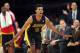January 31, 2014; Los Angeles, CA, USA; Los Angeles Lakers small forward Nick Young (0) reacts after shooting a three point basket against the Charlotte Bobcats during the first half at Staples Center. Mandatory Credit: Gary A. Vasquez-USA TODAY Sports