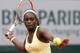 Sloane Stephens of the U.S. returns the ball during the fourth round match of the French Open tennis tournament against Romania's Simona Halep at the Roland Garros stadium, in Paris, France, Monday, June 2, 2014. (AP Photo/Darko Vojinovic)