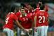 LONDON, ENGLAND - NOVEMBER 15: Alexis Sanchez of Chile celebrates with his teammates after scoring the opening goal during the international friendly match between England and Chile at Wembley Stadium on November 15, 2013 in London, England. (Photo by Clive Brunskill/Getty Images)