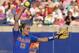 Florida pitcher Hannah Rogers delivers in the third inning of an NCAA women's college softball World Series tournament game against Alabama in Oklahoma City, Monday, June 2, 2014. (AP Photo/Sue Ogrocki)