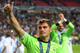 LISBON, PORTUGAL - MAY 24: Iker Casillas of Real Madrid gives the thumbs up after victory in the UEFA Champions League Final between Real Madrid and Atletico de Madrid at Estadio da Luz on May 24, 2014 in Lisbon, Portugal. (Photo by Michael Regan/Getty Images)