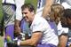Minnesota Vikings outside linebacker Chad Greenway (52) takes a break during a drills at an NFL organized team activity at the Vikings football practice facility in Eden Prairie, Minn., Thursday, May 29, 2014.(AP Photo/Andy Clayton-King)