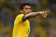 RIO DE JANEIRO, BRAZIL - JUNE 30: Thiago Silva of Brazil points during the FIFA Confederations Cup Brazil 2013 Final match between Brazil and Spain at Maracana on June 30, 2013 in Rio de Janeiro, Brazil. (Photo by Laurence Griffiths/Getty Images)