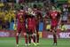 Spain's Andres iniesta, second left, celebrates with teammate Cesar Azpilicueta, left, after scoring against Bolivia during their friendly soccer match in Seville, Spain on Friday, May 30. 2014. (AP Photo/Miguel Angel Morenatti)
