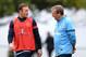 RIO DE JANEIRO, BRAZIL - MAY 31: Manager Roy Hodgson of England talks with Wayne Rooney during training at the Urca Military Base on May 31, 2013 in Rio de Janeiro, Brazil. (Photo by Laurence Griffiths/Getty Images)