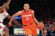 NEW YORK, NY - DECEMBER 15: Tyler Ennis #11 of the Syracuse Orange drives the ball down the court against Phil Greene IV #1 of the St. John's Red Storm during the game at Madison Square Garden on December 15, 2013 in New York City. (Photo by Nate Shron/Getty Images)