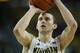 ANN ARBOR, MI - FEBRUARY 05: Nik Stauskas #11 of the Michigan Wolverines shoots a free throw during the first half of the game against the Nebraska Cornhuskers at Crisler Arena on February 5, 2014 in Ann Arbor, Michigan. The Wolverines defeated the Cornhuskers 79-50. (Photo by Leon Halip/Getty Images)