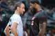 SAN ANTONIO, TX - MARCH 6: Manu Ginobili #20 of the San Antonio Spurs and LeBron James #6 during a game against the Miami Heat at the AT&T Center March 6, 2014 in San Antonio, Texas. NOTE TO USER: User expressly acknowledges and agrees that, by downloading and or using this photograph, User is consenting to the terms and conditions of the Getty Images License Agreement. Mandatory Copyright Notice: Copyright 2014 NBAE (Photo by Jesse D. Garrabrant/NBAE via Getty Images)