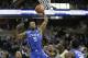 Duke's Rodney Hood (5) tries to dunk against Wake Forest during the second half of an NCAA college basketball game in Winston-Salem, N.C., Wednesday, March 5, 2014. Wake Forest won 82-72. (AP Photo/Chuck Burton)