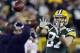 Green Bay Packers' Jordy Nelson warms up before NFL football game against the Chicago Bears Monday, Nov. 4, 2013, in Green Bay, Wis. (AP Photo/Jeffrey Phelps)