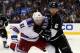 LOS ANGELES, CA - JUNE 04: Rick Nash #61 of the New York Rangers collides with Jake Muzzin #6 of the Los Angeles Kings during Game One of the 2014 NHL Stanley Cup Final at the Staples Center on June 4, 2014 in Los Angeles, California. (Photo by Bruce Bennett/Getty Images)