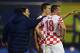 ZAGREB, CROATIA - NOVEMBER 19: Head coach Niko Kovac of Croatia talks to Ivica Olic (#18) and Ivan Perisic during the FIFA 2014 World Cup Qualifier play-off second leg match between Croatia and Iceland at Maksimir Stadium on November 19, 2013 in Zagreb, Croatia. (Photo by Alex Grimm/Getty Images)