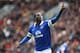 HULL, ENGLAND - MAY 11: Romelu Lukaku of Everton celebrates his goal during the Barclays Premier League match between Hull City and Everton at KC Stadium on May 11, 2014 in Hull, England. (Photo by Jan Kruger/Getty Images)