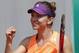 Romania's Simona Halep celebrates winning the third round match of the French Open tennis tournament in two sets, 6-3, 6-0, against Spain's Maria-Teresa Torro-Flor at the Roland Garros stadium, in Paris, France, Saturday, May 31, 2014. (AP Photo/Michel Euler)