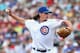 MESA, AZ - FEBRUARY 27: Starting pitcher Jeff Samardzija #29 of the Chicago Cubs pitches against the Arizona Diamondbacks during the spring training game at Cubs Park on February 27, 2014 in Mesa, Arizona (Photo by Christian Petersen/Getty Images)
