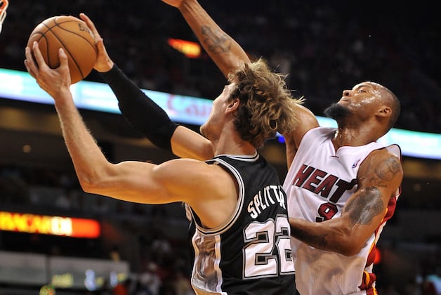 Heat's Lewis, Spurs' Splitter Starting Game 1