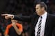 Israel's BC Maccabi Electra Tel Aviv coach David Blatt gestures to his players during their Euroleague Top 16 basketball match against Lithuania's BC Zalgiris in Kaunas, Lithuania, Thursday, Jan. 16, 2014. (AP Photo/Mindaugas Kulbis)