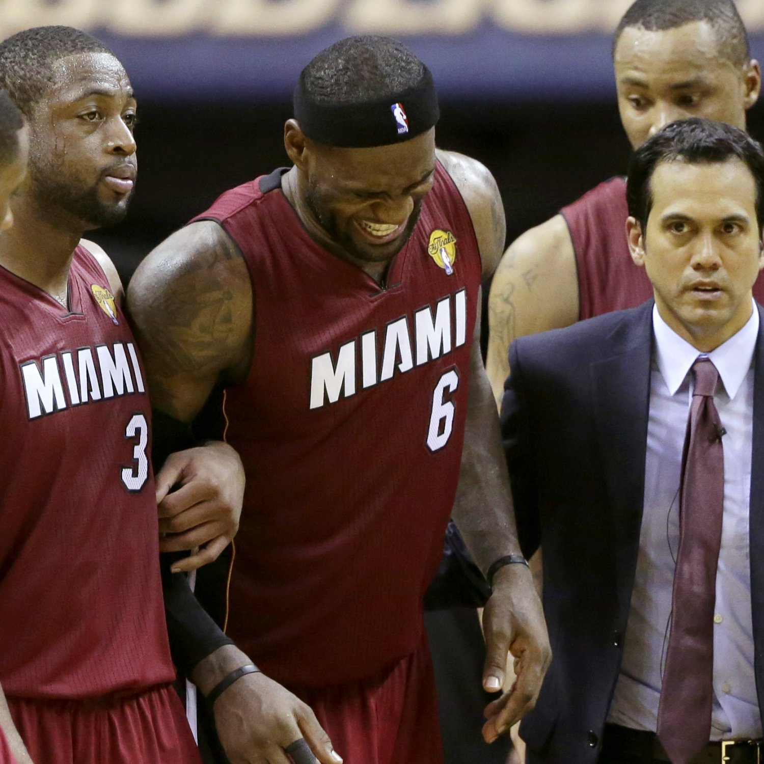 LeBron James Carried Off Court in Game 1 of NBA Finals Due to Cramps LeBron James Carried Off Court in Game 1 of NBA Finals Due to Cramps