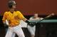 Kennesaw State's Max Pentecost (3) gets ready to bat in the eighth inning of an NCAA college baseball tournament regional game against Alabama on Friday, May 30, 2014, in Tallahassee, Fla. Kennesaw State won 1-0. (AP Photo/Phil Sears)