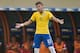 GOIANIA, BRAZIL - JUNE 03: Neymar of Brazil celebrates after scoring a goal during the International Friendly Match between Brazil and Panama at Serra Dourada Stadium on June 03, 2014 in Goiania, Brazil. (Photo by Buda Mendes/Getty Images)