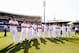 SYDNEY, AUSTRALIA - JANUARY 05: Captain Alastair Cook (L) and the England players look on during presentations after thge 5-0 defeat in the Ashes series on day three of the Fifth Ashes Test match between Australia and England at Sydney Cricket Ground on January 5, 2014 in Sydney, Australia. (Photo by Brett Hemmings/Getty Images)
