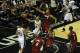 Jun 5, 2014; San Antonio, TX, USA; San Antonio Spurs guard Tony Parker (9) shoots against the Miami Heat in game one of the 2014 NBA Finals at AT&T Center. Mandatory Credit: Brendan Maloney-USA TODAY Sports