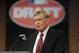 Commissioner of Major League Baseball Bud Selig announces the selections during the 2014 MLB baseball draft Thursday, June 5, 2014, in Secaucus, N.J. (AP Photo/Bill Kostroun)