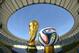 RIO DE JANEIRO, BRAZIL - DECEMBER 03: A general view of Brazuca and the FIFA World Cup Trophy at the Maracana before the adidas Brazuca launch at Parque Lage on December 3, 2013 in Rio de Janeiro, Brazil. Brazuca is the Official Match Ball for the FIFA World Cup 2014 Brazil. Tonight adidas revealed brazuca to the world in the stunning setting of Parque Lage in Rio de Janeiro. The reveal was part of a spectacular light projection supported by global footballers Seedorf, Hernane and FIFA World Cup Winner Cafu. Hundreds of guests and celebrities were treated to this one off experience, which launched the Official FIFA World Cup Ball for Brazil 2014. For more information visit: news.adidas.com/worldcupOMB (Photo by Alexandre Loureiro/Getty Images for adidas)