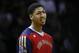 Mar 29, 2014; San Antonio, TX, USA; New Orleans Pelicans forward Anthony Davis (23) before the start of the game against the San Antonio Spurs at AT&T Center. Mandatory Credit: Soobum Im-USA TODAY Sports