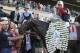 Joel Rosario poses for photos atop Tonalist after winning the 146th running of the Belmont Stakes horse race, Saturday, June 7, 2014, in Elmont, N.Y. (AP Photo/Seth Wenig)