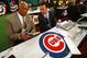 SECAUCUS, NJ - JUNE 5: Ferguson Jenkins and Matt Sherman representing the Chicago Cubs during the MLB First-Year Player Draft at the MLB Network Studio on June 5, 2014 in Secacucus, New Jersey. (Photo by Rich Schultz/Getty Images)
