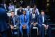 NEW YORK - MAY 20: NBA Draft Prospects Aaron Gordon, Marcus Smart, Andrew Wiggins, Tyler Ennis, Joel Embiid, Noah Vonleh, and Doug McDermott poses for a photo during to the 2014 NBA Draft Lottery on May 20, 2014 at the ABC News' 'Good Morning America' Times Square Studio in New York City. NOTE TO USER: User expressly acknowledges and agrees that, by downloading and/or using this photograph, user is consenting to the terms and conditions of the Getty Images License Agreement. Mandatory Copyright Notice: Copyright 2014 NBAE (Photo by Jesse D. Garrabrant/NBAE via Getty Images)