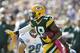 Green Bay Packers' Randall Cobb runs during the first half of an NFL football game against the Detroit Lions Sunday, Oct. 6, 2013, in Green Bay, Wis. (AP Photo/Mike Roemer)