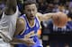 UCLA's Kyle Anderson, right, drives against California's Jabari Bird during the first half of an NCAA college basketball game Wednesday, Feb. 19, 2014, in Berkeley, Calif. (AP Photo/Ben Margot)