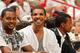 MIAMI, FL - JUNE 20: Rapper Drake smiles as he watches Game Seven of the 2013 NBA Finals between the San Antonio Spurs and the Miami Heat on June 20, 2013 at American Airlines Arena in Miami, Florida. NOTE TO USER: User expressly acknowledges and agrees that, by downloading and or using this photograph, User is consenting to the terms and conditions of the Getty Images License Agreement. Mandatory Copyright Notice: Copyright 2013 NBAE (Photo by Issac Baldizon/NBAE via Getty Images)